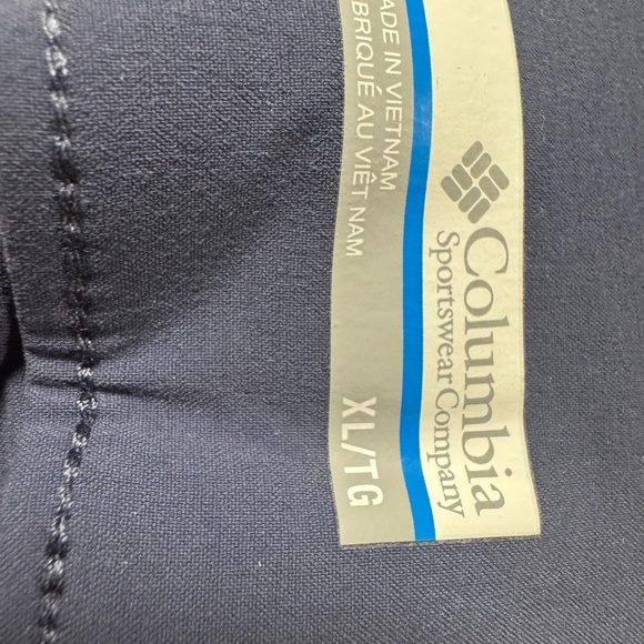 Columbia Blue Joggers XL with Elastic Waistband and Tapered Legs Hiking Outdoor - Picture 5 of 5